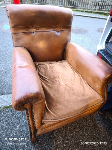Fauteuil club annees - 30, assise