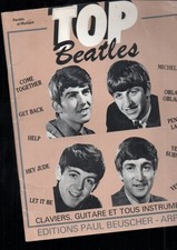 livre Top Beatles partitions musique claviers Guitare yesterday michelle hey jud