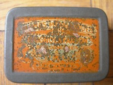 BOITE ANCIENNE METAL : BAIGNOL & FARJON : PLUMES METALLIQUES – BOULOGNE SUR MER