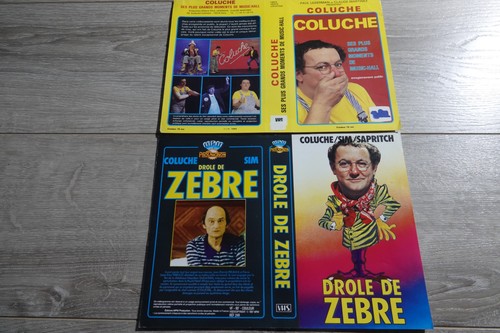 Coluche jaquettes video - coluche,