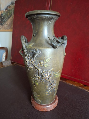 Vase art nouveau régule - vase,