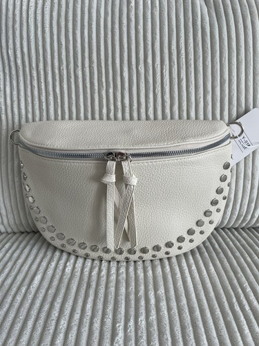 Sac banane clou beige femme
