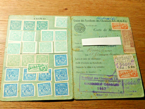 Vintage 1946 sncf - sncf, timbre