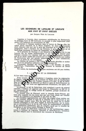 Histoire aude 1966 - histoire, les