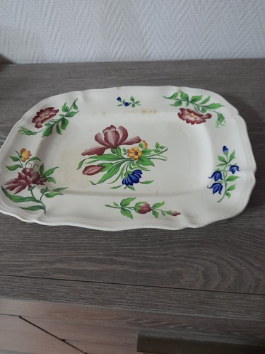 Ancien plat rectangle de - rectangle,