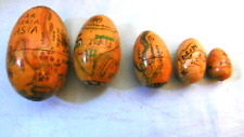 série de 5 oeufs emboitables en bois