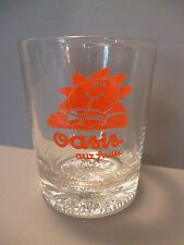 verre de bar publicitaire ancien"OASIS"