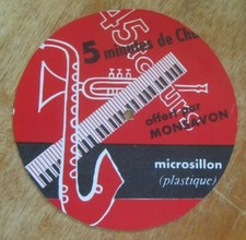 EP 45 TOURS PUBLICITAIRE MONSAVON GILBERT BECAUD JEAN BROUSSOLLE