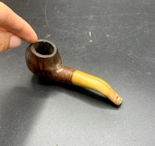 Ancienne petite pipe bruyere garantie tube et corne vintage