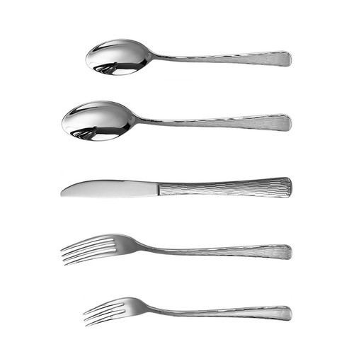 Lot couverts en acier - 5,