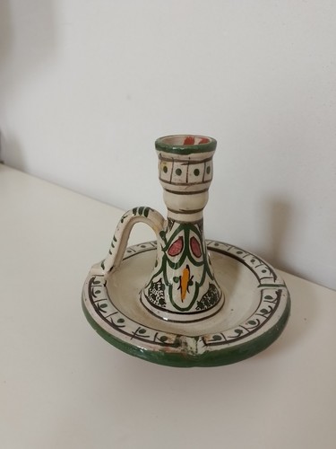 Bougeoir faience marocaine - bougeoir,