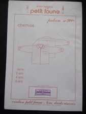 § patron ancien PETIT FAUNE