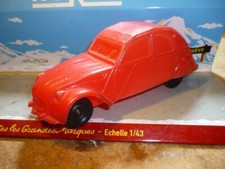 ANCIEN JOUET FRANCE FALK  CITROEN 2 CV PLASTIQUE SOUFFLE 1960 1/35 CLE BS SESAME
