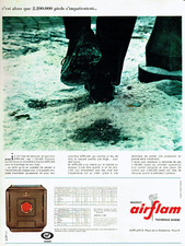 publicité Advertising  1222  1966   Airflam  poele à mazout  chauffage