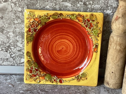 Assiette carré decoration - assiette,