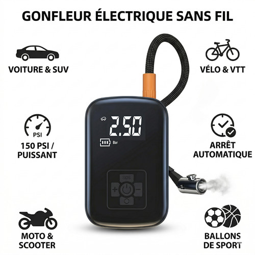 Gonfleur électrique sans fil - Électrique,