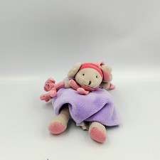 Doudou et compagnie plat souris grise rose mauve avec ours Graffitis - 32806