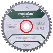 Metabo precision cut wood - classic 628061000 Lame de scie circulaire 254 x 30