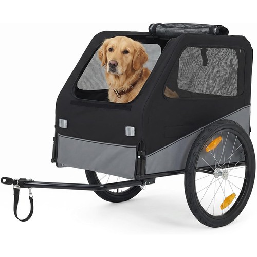 Pet bicycle trailer dog - bicycle, cat