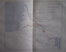 Carte du Canal des Deux-mers