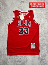 New ! Maillot Michael Jordan Chicago Bulls 96-97 Hardwood Classics rouge XXL