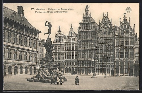 Cpa anvers maisons des - anvers,,