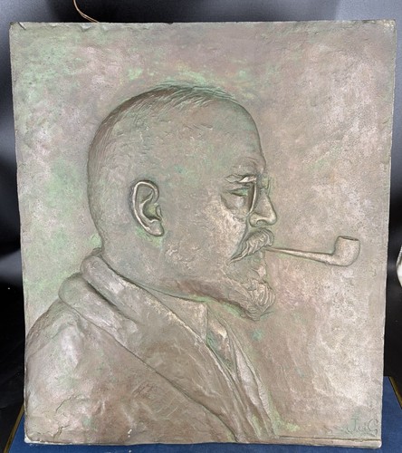 Bas relief bronze ancien