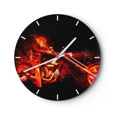 Horloge murale en verre