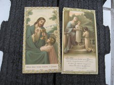 LOT de 2 images religieuse