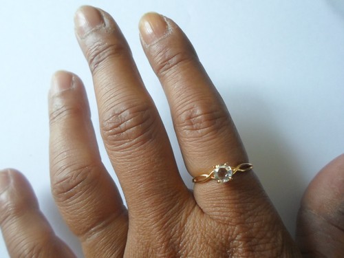 Bague plaqué ajourée - bague, en