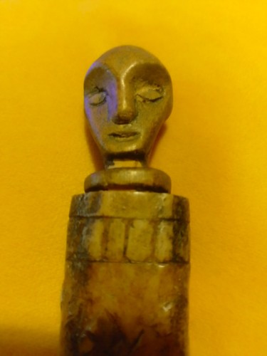 Boite médecine statuette - boite,