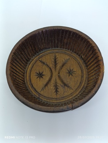 Moule beurre ancien bois - beurre, en