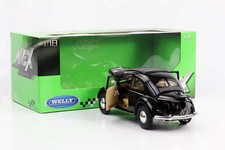 1:18 Volkswagen Coccinelle Classique 1950 Noir Welly NEX Diecast
