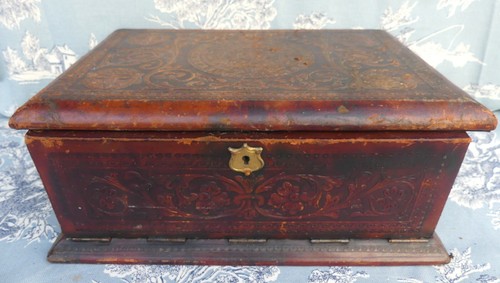 Coffret bijoux vintage - à, cuir