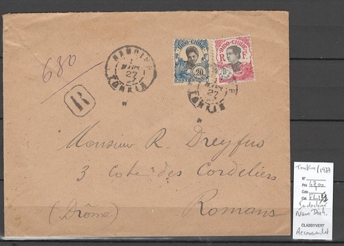 Indochine lettre - -,