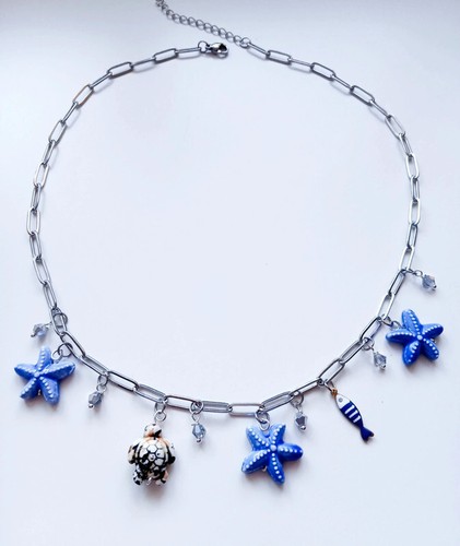 Collier bijoux charms doré - collier,