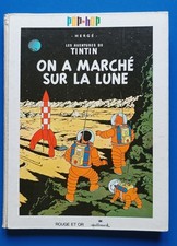 Pop up - Tintin -On a marché sur la lune edition 1969 bon etat