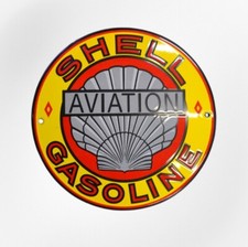 Plaque émaillée SHELL