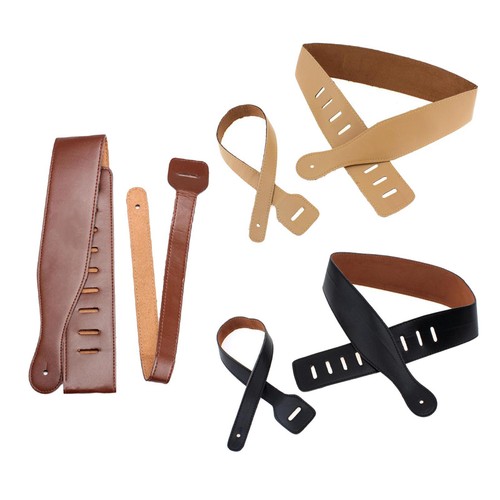 Sangles guitare cuir - en,