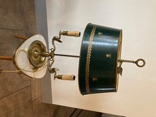 Lampe Bouillotte de table en bronze Style Empire Abat-jour Vert en tôle peinte