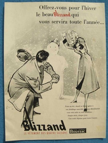 Publicité papier vêtements - -,