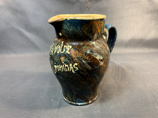 Ancien pichet en terre vernissée de Savoie broc de bistrot années 1950 Leonidas