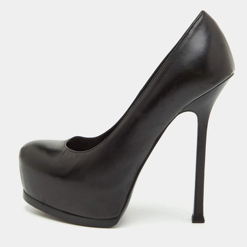Escarpins plateforme cuir - en,