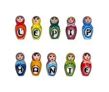 Série complète de 10 fèves