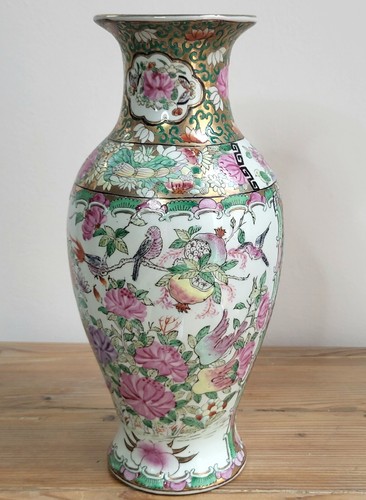 Vase balustre asiatique - vase,