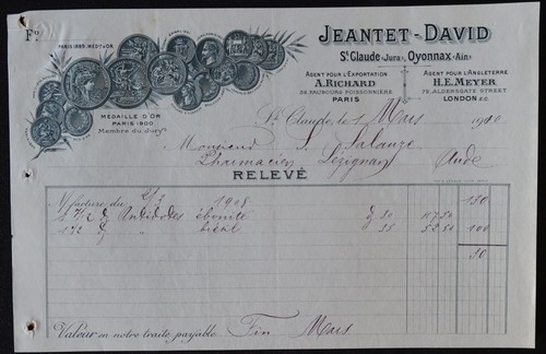 Facture oyonnax 1900 - facture,