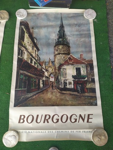 Affiche ancienne chemin fer - affiche,