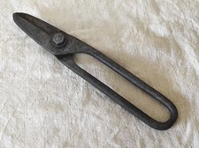 Outil à main ancienne Cisaille pour tôle en acier de 26,5 cm