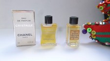 LOT de 2 miniatures  CRISTALLE  de CHANEL  pleines + 1 boite NEUVE + 1 OCCASION