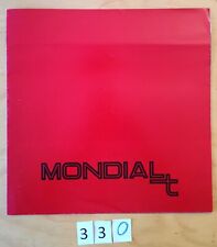 FERRARI MONDIAL T Prospectus 8 pages F/I/GB/D 1989 562/89 9M/12/89